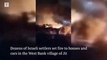 Israeli Settlers Torch West Bank Village