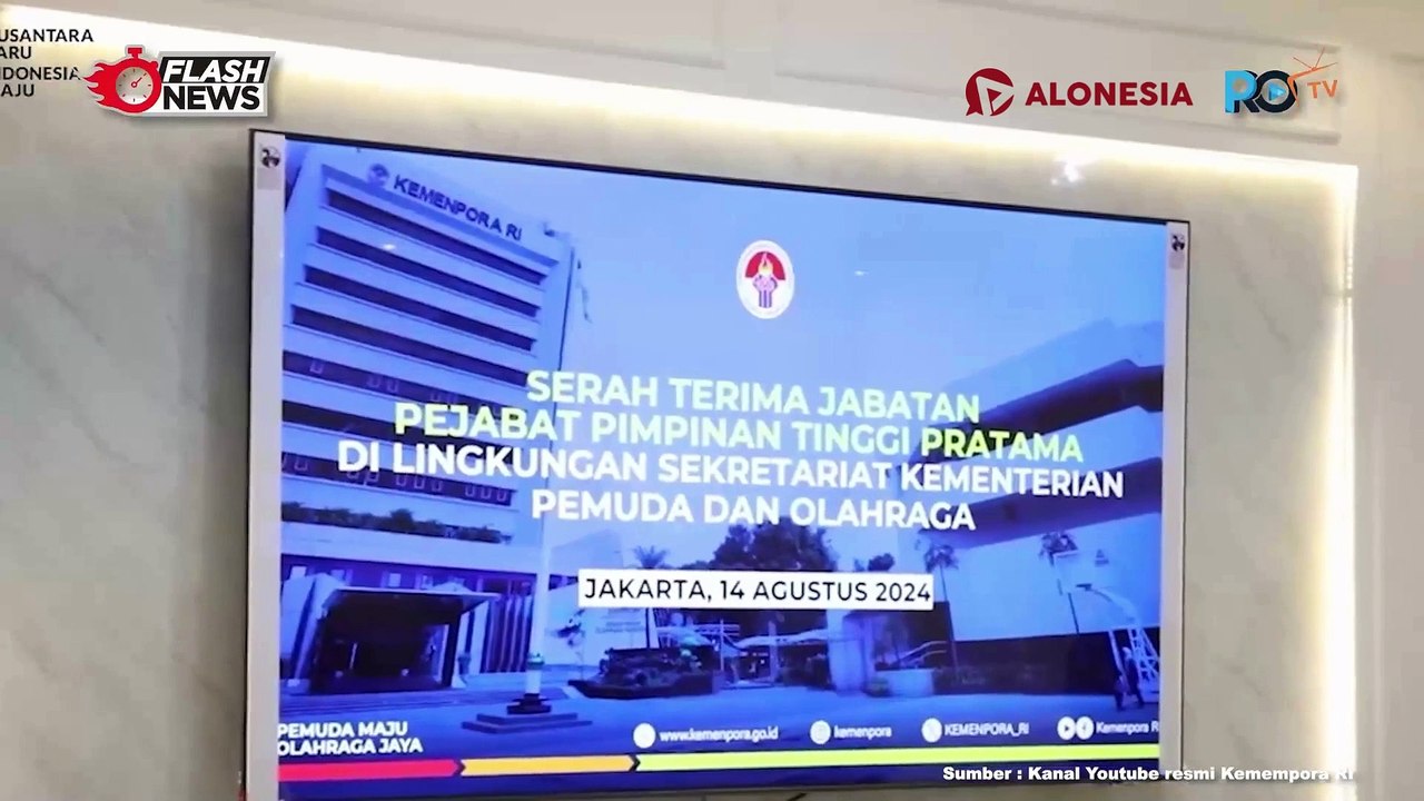 Serah Terima Jabatan (Sertijab) Pejabat Pimpinan Tinggi Pratama di Lingkungan Sekretariat Kemenpora