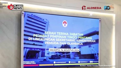 Serah Terima Jabatan (Sertijab) Pejabat Pimpinan Tinggi Pratama di Lingkungan Sekretariat Kemenpora