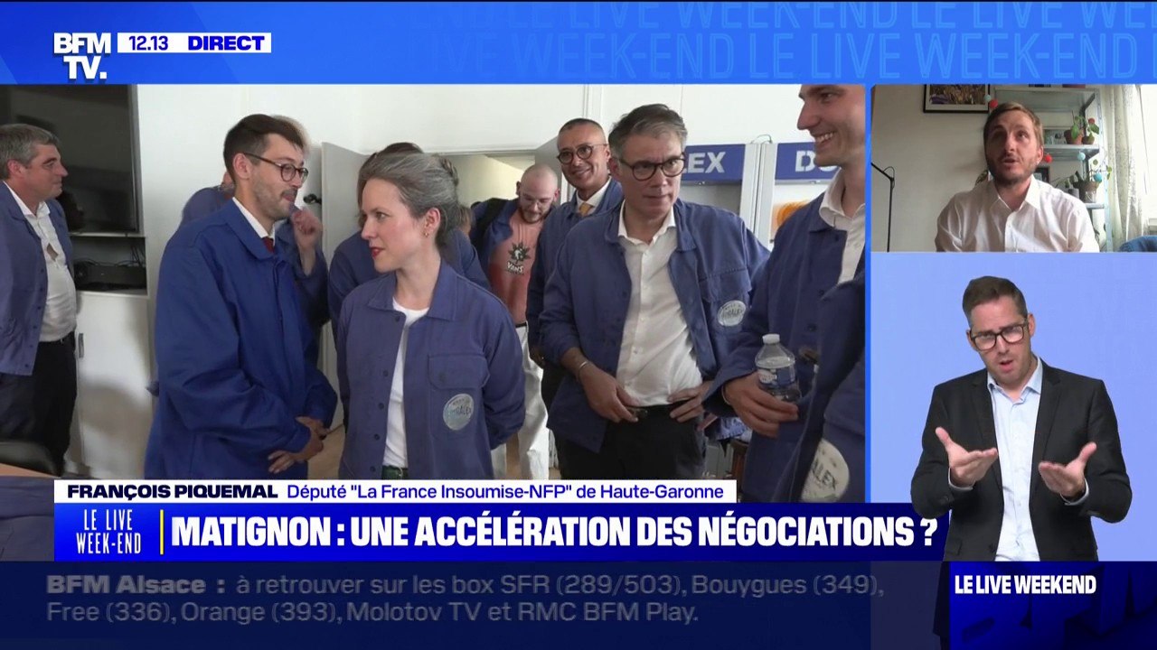 Réunion à l'Élysée: "Nous avons un président qui n'accepte pas les résultats démocratiques quand ils lui déplaisent, au point de faire des tergiversations",  affirme François Piquemal, député "LFI-NFP"