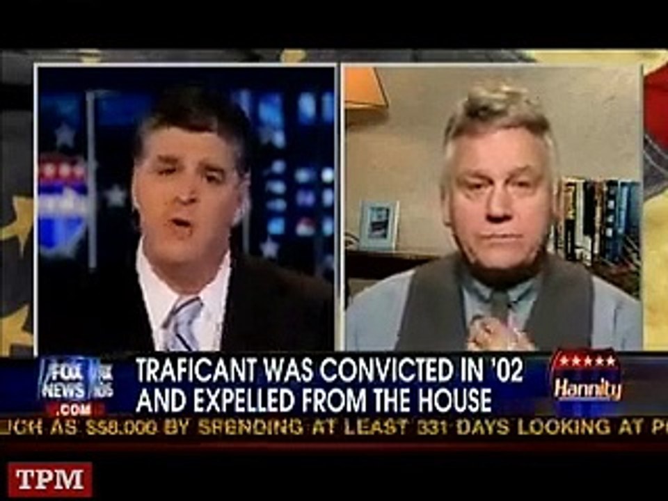 Sean Hannity and James Traficant get into a shouting match over Israel lobby and U.S. policy (September 29. 2009)
