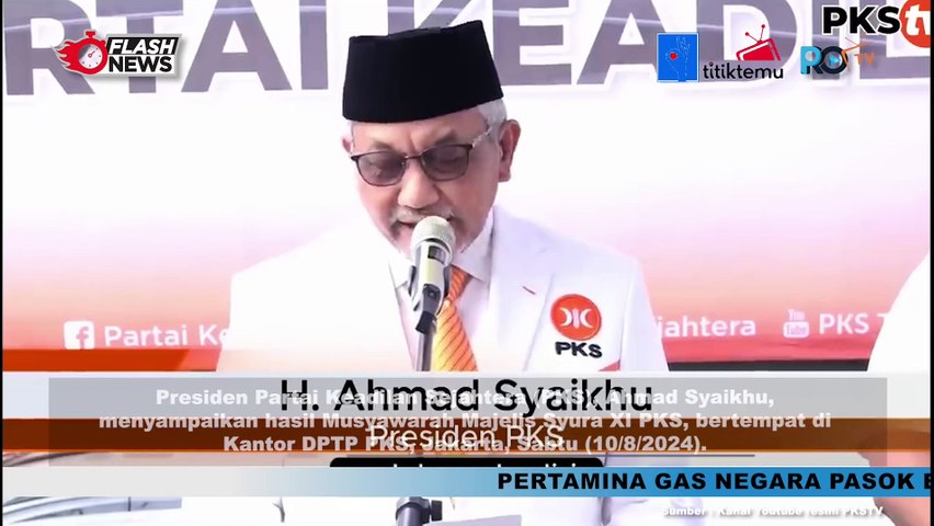 Presiden PKS Ahmad Syaikhu Umumkan Hasil Musyawarah Majelis Syuro XI PKS
