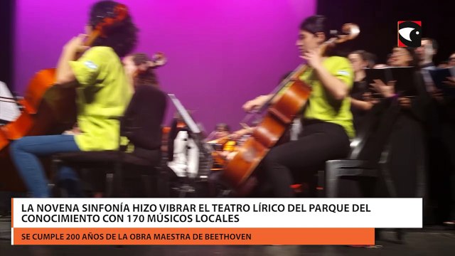 La Novena Sinfonía hizo vibrar el Teatro Lírico del Parque del Conocimiento con 170 músicos locales