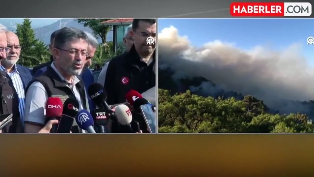 Bakan Yumaklı'dan sevindiren haber: Milas yangını kontrol altına alındı, baskı azaltıldı