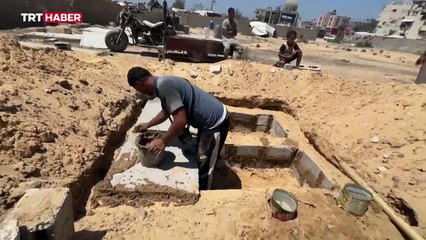 Gazze'de mezarlıklarda yer kalmadı