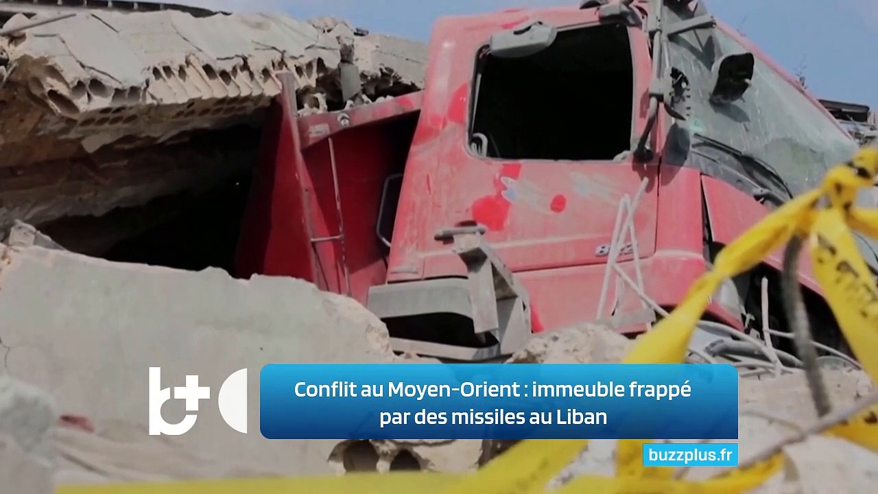 Conflit au Moyen-Orient : immeuble frappé par des missiles au Liban