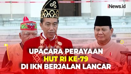 Usai Upacara Penurunan Bendera di IKN, Jokowi: Alhamdulillah Lancar dan Cuaca Mendukung