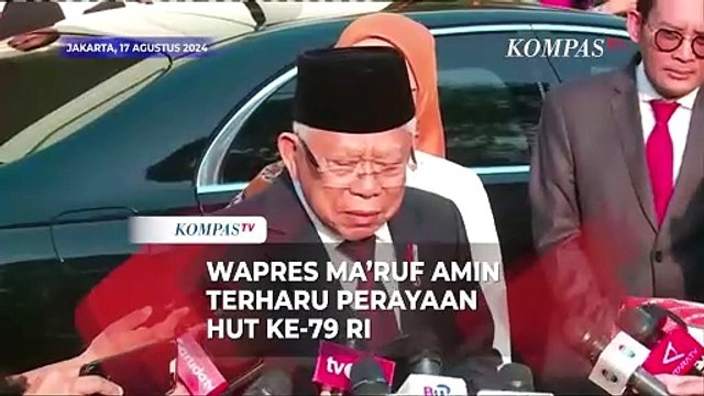 Wapres Maruf Amin Mengaku Terharu Usai Ikuti Upacara Kemerdekaan di Istana Merdeka