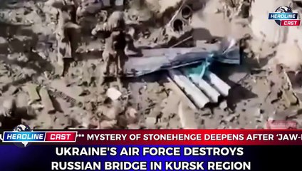 Ukraine's air force destroys Russian bridge in Kursk region