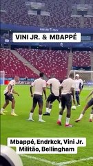 Très bonne ambiance entre Mbappé et Vini Jr au Real