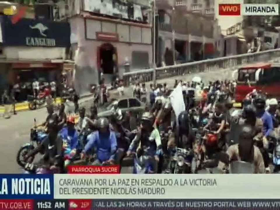 Miranda | Inicia caravana de motorizados por la paz y en respaldo al presidente Nicolás Maduro