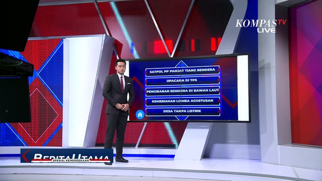Heboh Bendera Jatuh Saat Upacara Pengibaran, Satpol PP Panjat Tiang Raih Pengait yang Lepas