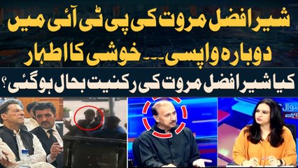 Sher Afzal Marwat returns to PTI - Shoaib Shaheen Gives Big News