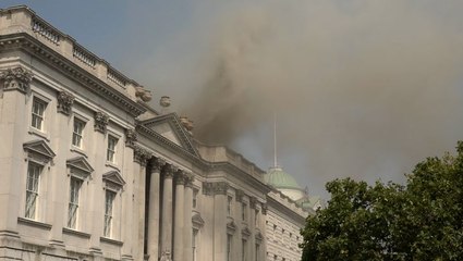 London fire: Priceless artworks confirmed safe as blaze rips through Somerset House