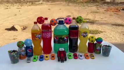 Dump Truck Marble Run Race ASMR with Bouncy Balls, Racing Cars in Water Slide l Satisfying Video