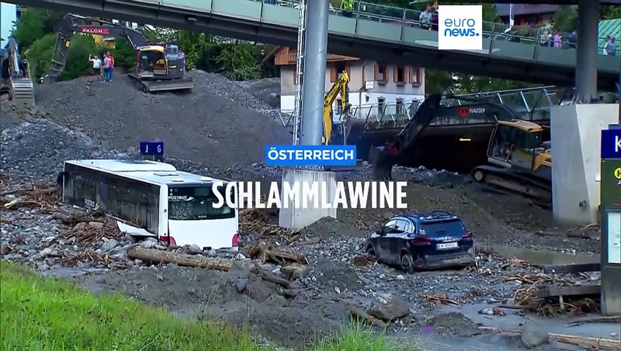 Massiver Erdrutsch in St. Anton am Arlberg