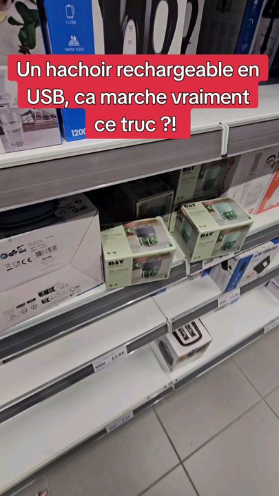 je teste un mini hachoir rechargeable #essai #teste #magasinaction