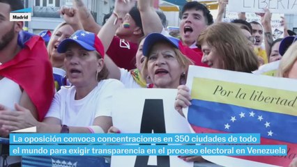 Miles de venezolanos en todo el mundo respaldan las marchas de la oposición