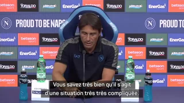 Naples - Conte parle d’un mercato très compliqué et bloqué par le deal Lukaku/Osimhen