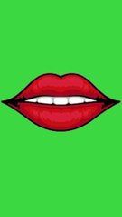 green screen mouth, Human mouth green screen