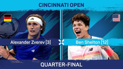 Zverev makes Cincinnati semi-finals after dramatic win over Shelton