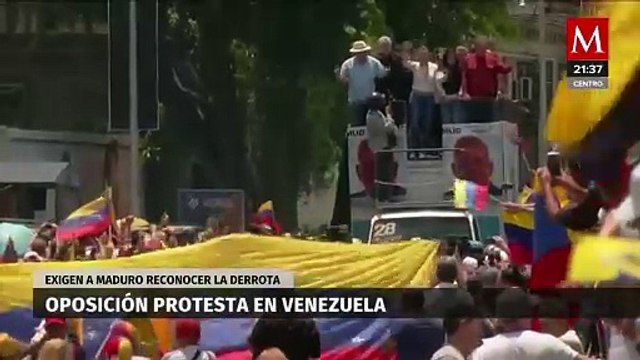 Miles de venezolanos volvieron a salir a las calles de Caracas para protestar contra Nicolás Maduro