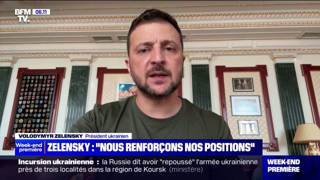 Cela nous rapproche de la libération de nos soldats et de nos civils encore en captivité : Volodymyr Zelensky assure que son armée renforce ses positions dans la région de Koursk