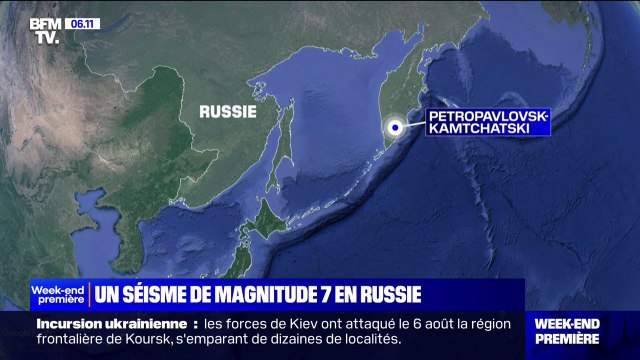 Un séisme de magnitude 7 enregistré au large de la Russie, l'alerte au tsunami levée