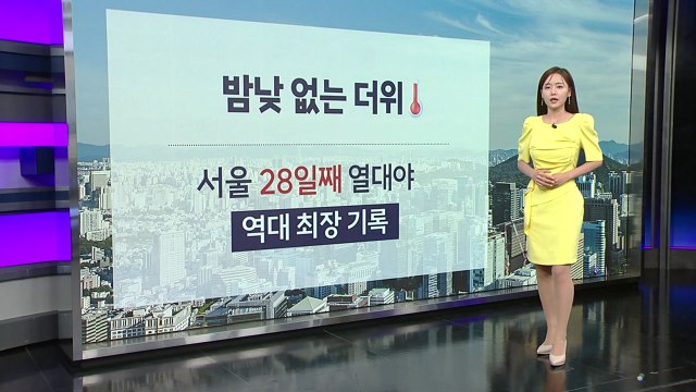 [날씨] 밤낮 없는 더위...전국 자외선 지수 '높음~매우 높음' / YTN