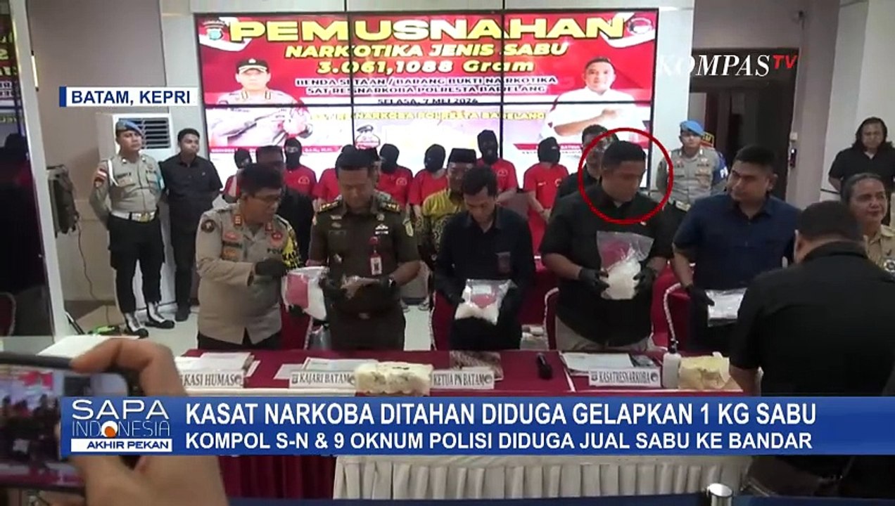 Kasat Narkoba Polres Barelang dan 9 Anak Buahnya Diduga Jual Barang Bukti 1 Kg Sabu ke Bandar