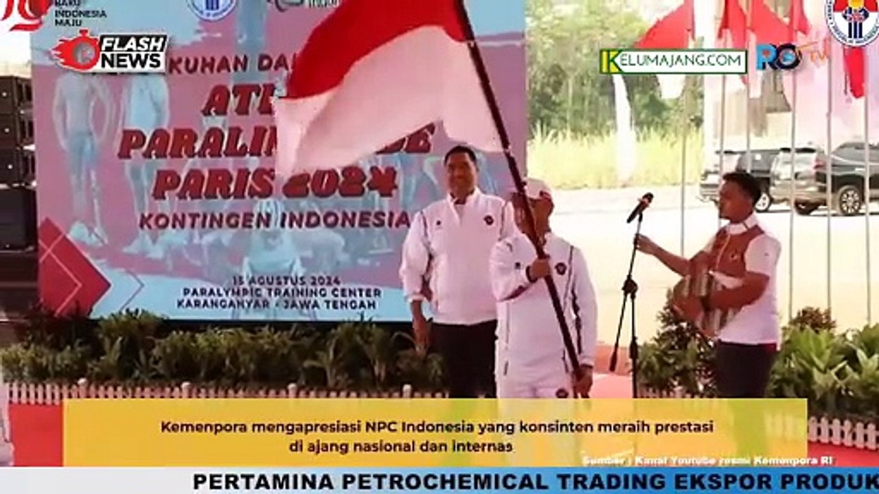 Menpora Dito Kukuhkan dan Lepas Kontingen ke Paralimpiade Paris 2024