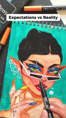 Expectations vs Reality #shorts #art