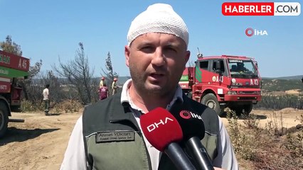Ölümden dönen orman işletme şefi, elleri ve başındaki sargıyla yangın bölgesine gitti: Canımızı hiçe saydık