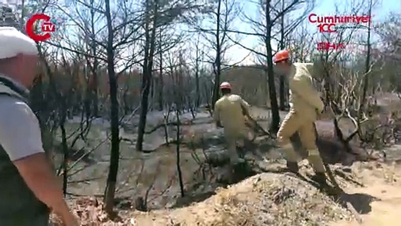 Orman İşletme Şefi başı ve elleri sargılı halde çalışmalara katıldı_ Vicdanım el vermedi...