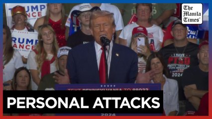 Trump keeps it personal as Harris basks in poll surge