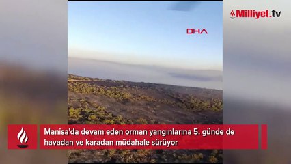Manisa’daki orman yangınında 5’inci gün