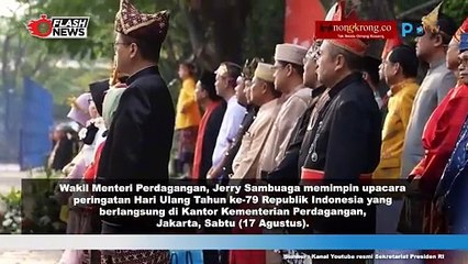 Wamen Perdagangan Pimpin Upacara 17 Agustus di Kementerian Perdagangan