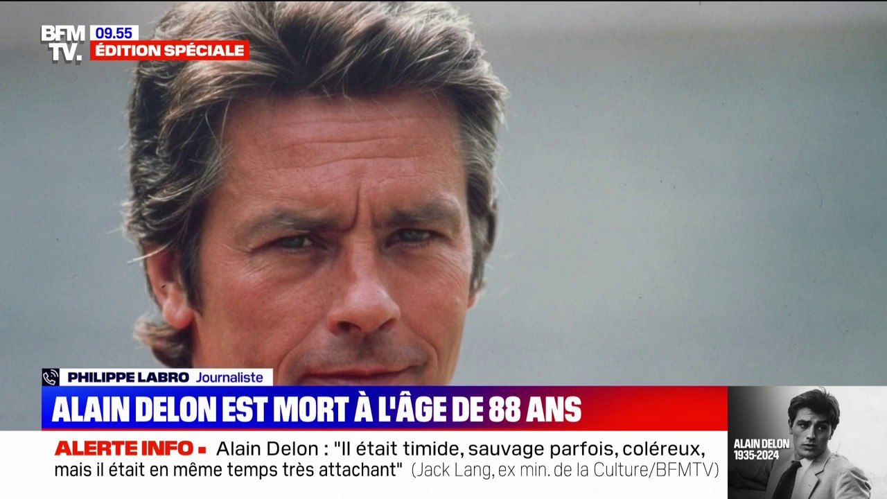 Philippe Labro (journaliste et ami d'Alain Delo...