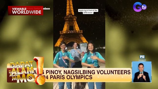 Ilang Pinoy na nagsilbing volunteers sa #Paris2024 Olympics, kilalanin | Dapat Alam Mo!