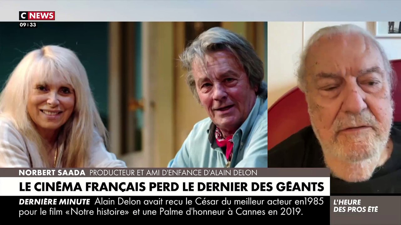Décès d’Alain Delon - Norbert Saada, producteur et ami d’enfance de l’acteur, témoigne sur CNews
