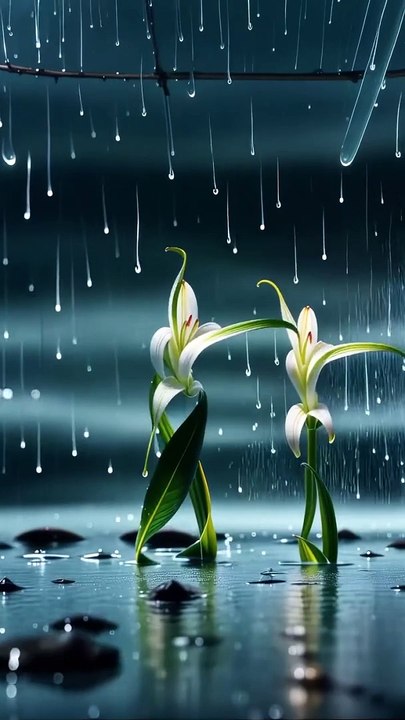 WHITE GLOOMY FLOWERS DANCE