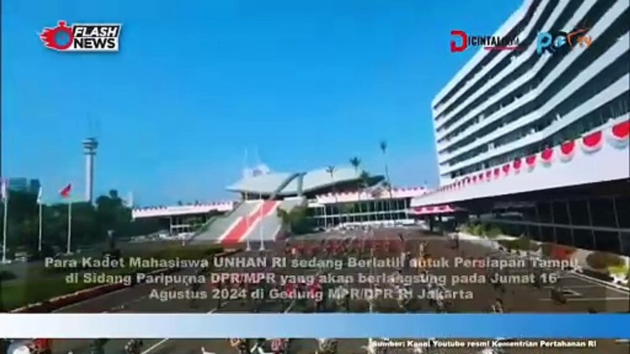 Kadet Mahasiswa Unhan RI Siapkan Diri untuk Tampil di Sidang Paripurna DPR/MPR RI
