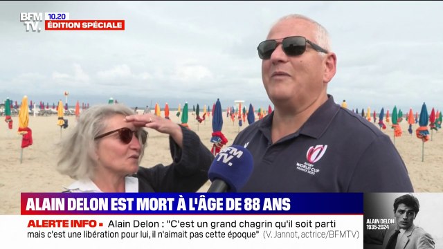 C'est un grand acteur qui nous quitte : à Deauville, haut lieu du cinéma, l'émotion après l'annonce de la mort d'Alain Delon
