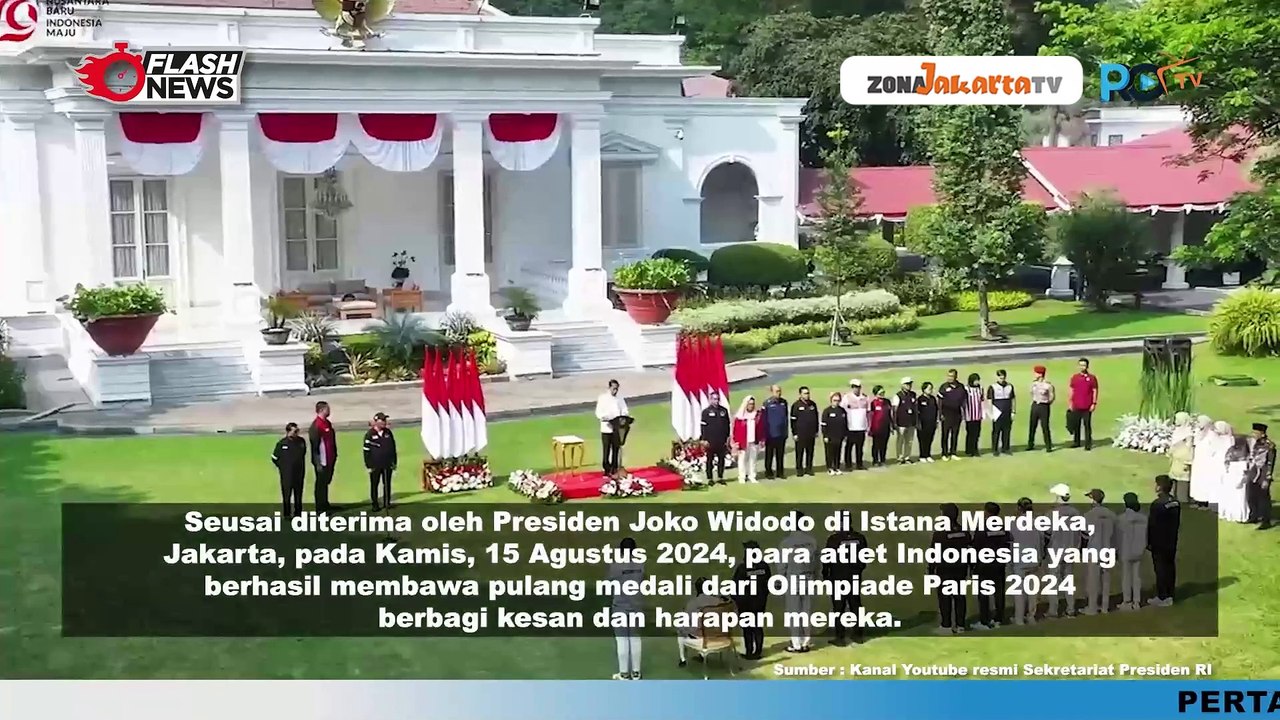 BEGINI KESAN DAN HARAPAN PARA ATLET INDONESIA PERAIH MEDALI EMAS OLIMPIADE PARIS 2024 SAAT DIUNDANG KE ISTANA NEGARA