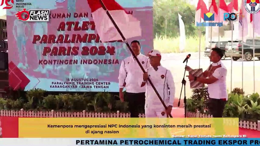 Menpora Dito Kukuhkan dan Lepas Kontingen Indonesia ke Paralimpiade Paris 2024