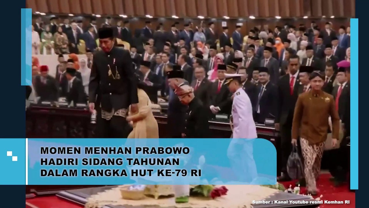 BEGINI MOMEN MENHAN PRABOWO SAAT HADIRI SIDANG TAHUNAN DALAM RANGKA HUT RI KE-79