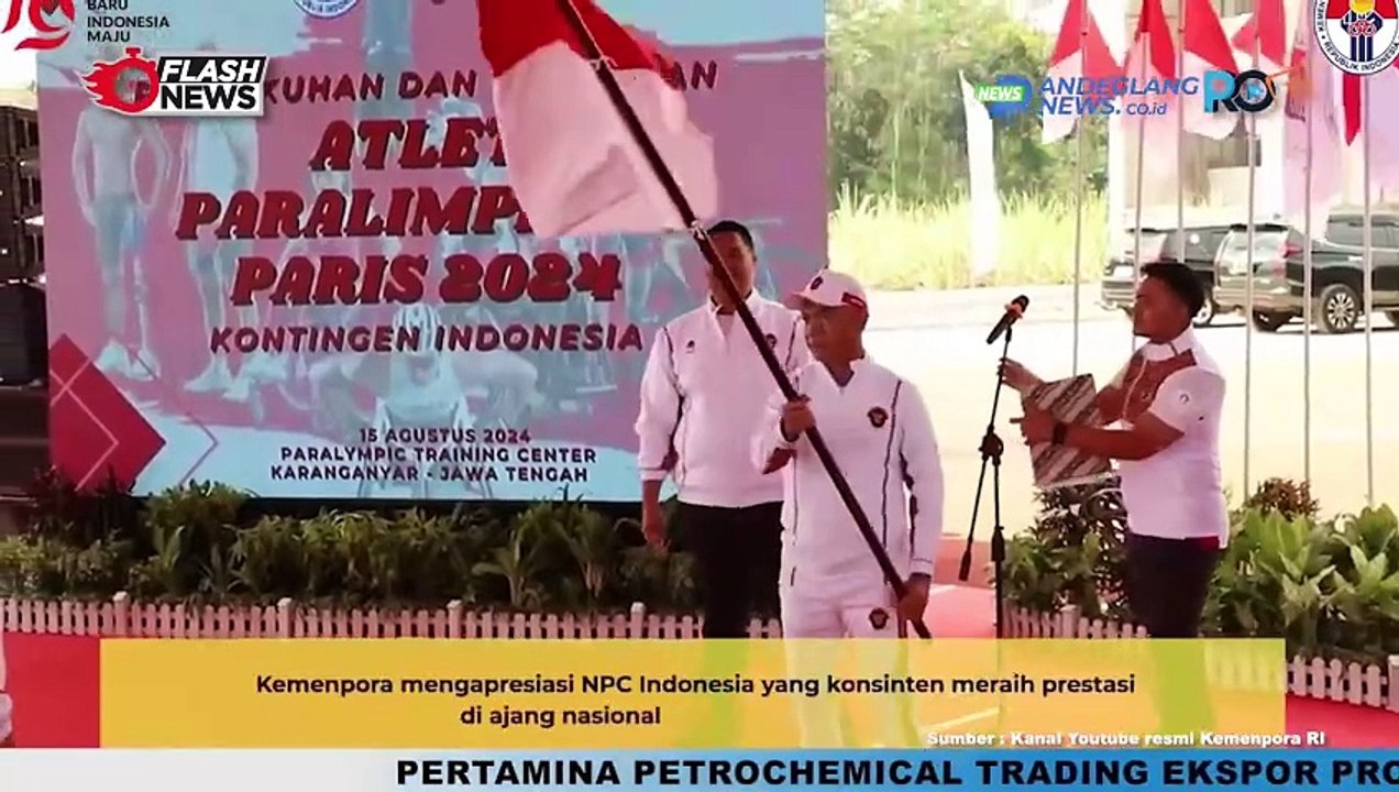MENPORA DITO KUKUHKAN DAN LEPAS KONTINGEN INDONESIA KE PARALIMPIADE PARIS 2024