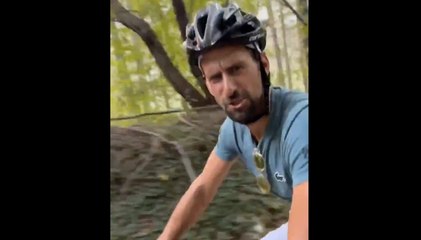 Tennis - US Open 2024 - Novak Djokovic, back in training, plays Tadej Pogacar