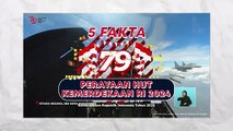 Keren! Manuver 9 Pesawat F-16 TNI AU Meriahkan HUT ke-79 di IKN