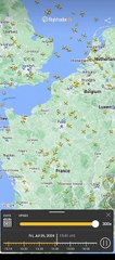 Trafic aerien pendant la ceremonie douverture des JO
